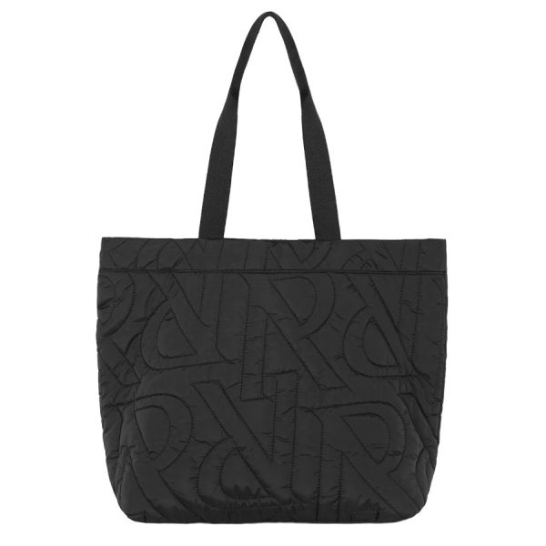 Represent Initial Quilted Tote Bag Zwart