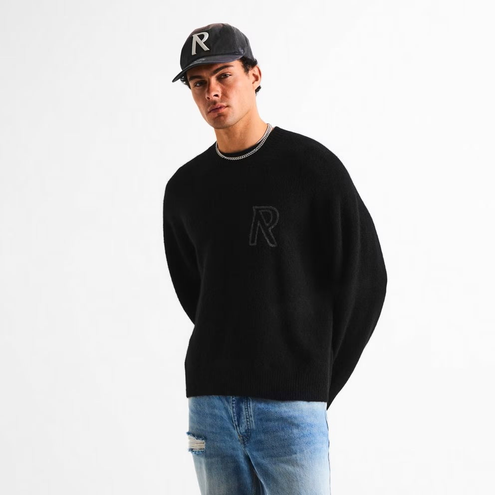 Represent Logo Knit Sweater Zwart