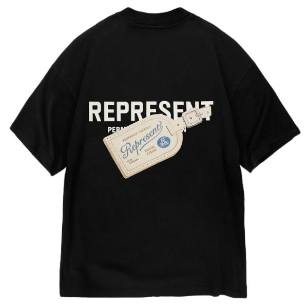 Represent Luggage Tag T-shirt Zwart