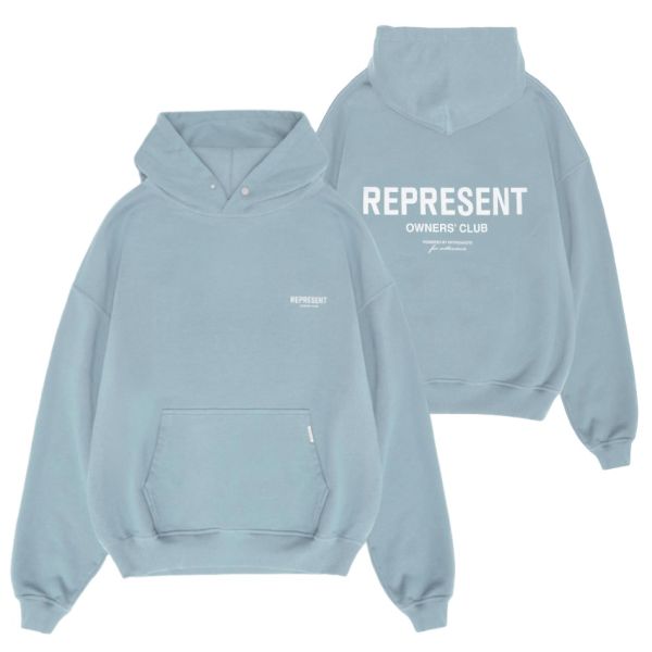 Represent Owners Club Hoodie Licht Blauw