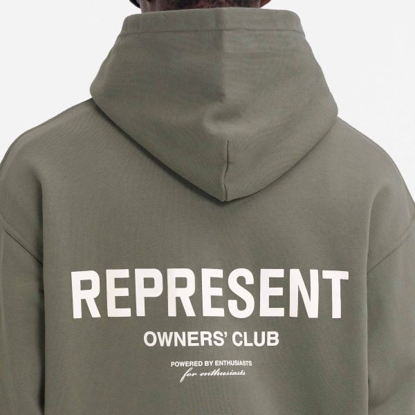 Represent Owners Club Hoodie Olive