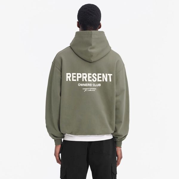 Represent Owners Club Hoodie Olive