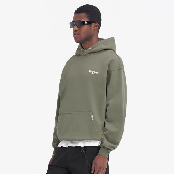 Represent Owners Club Hoodie Olive