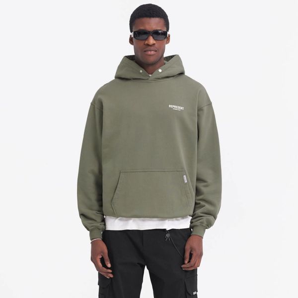 Represent Owners Club Hoodie Olive