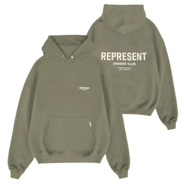 Represent Owners Club Hoodie Olive