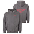 Represent Owners Club Hoodie Washed Zwart