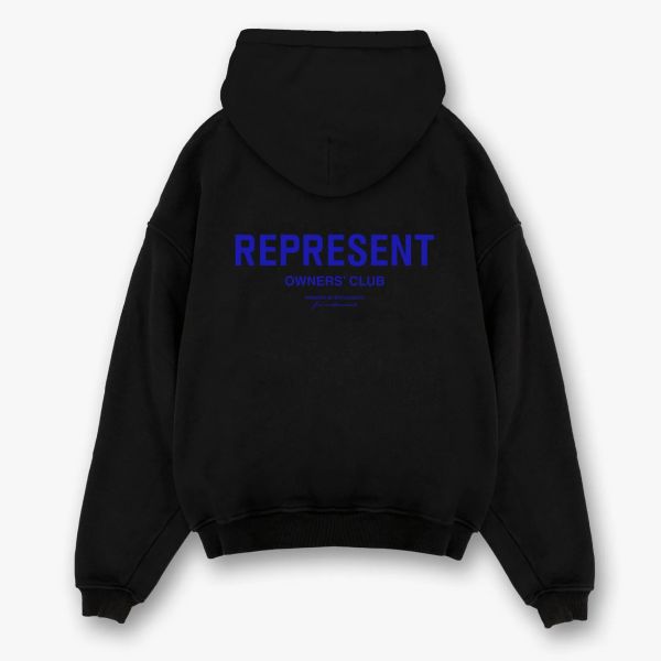 Represent Owners Club Hoodie Zwart/Blauw