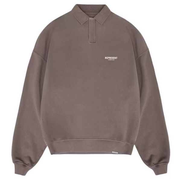 Represent Owners Club Longsleeve Polo Sweater Bruin
