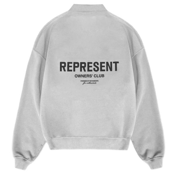 Represent Owners Club Longsleeve Polo Sweater Grijs