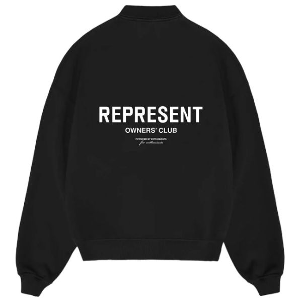 Represent Owners Club Longsleeve Polo Sweater Zwart
