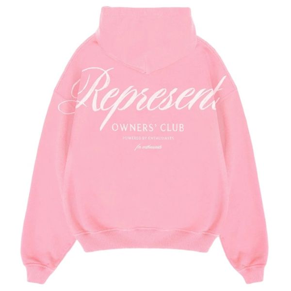 Represent Owners Club Script Hoodie Roze