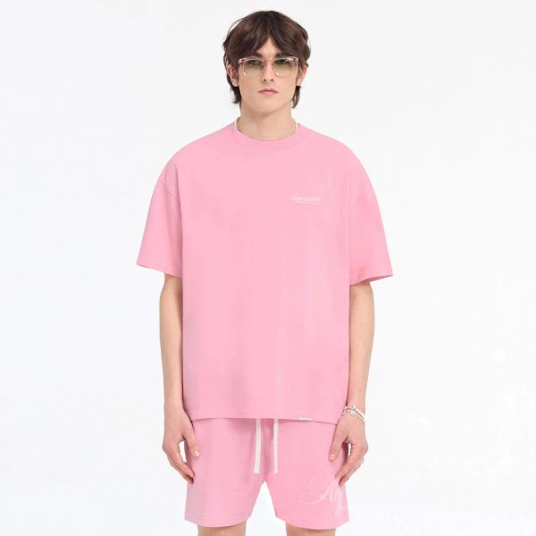 Represent Owners Club Script T-shirt Roze