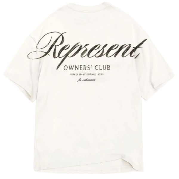 Represent Owners Club Script T-shirt Wit