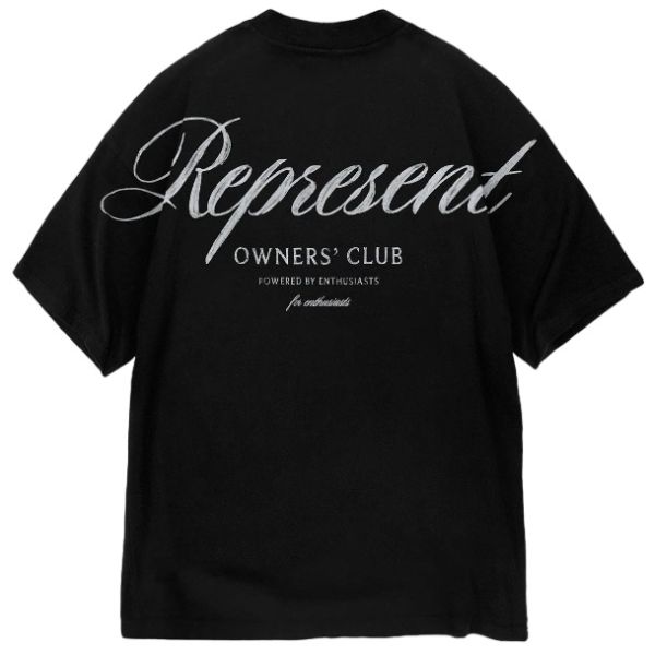 Represent Owners Club Script T-shirt Zwart