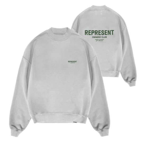 represent owners club sweater licht grijs