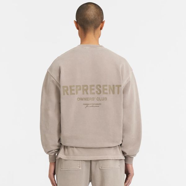 Represent Owners Club Sweater Mushroom