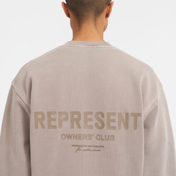 Represent Owners Club Sweater Mushroom