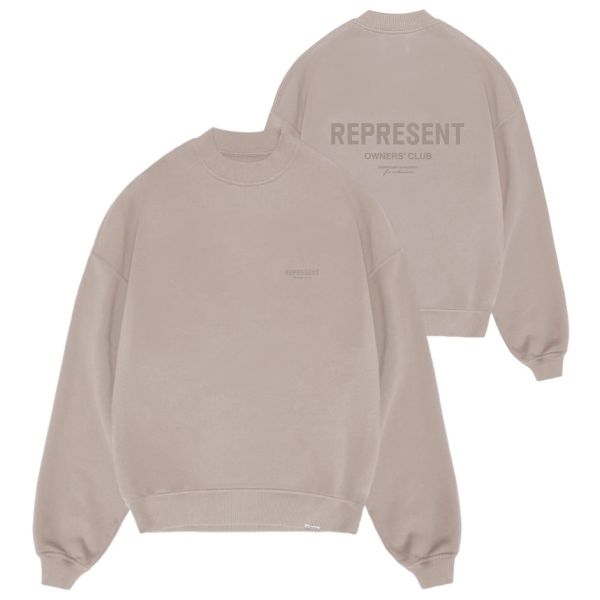 Represent Owners Club Sweater Mushroom