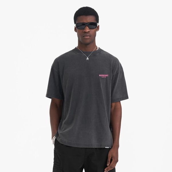 Represent Owners Club T-shirt Antraciet/Roze