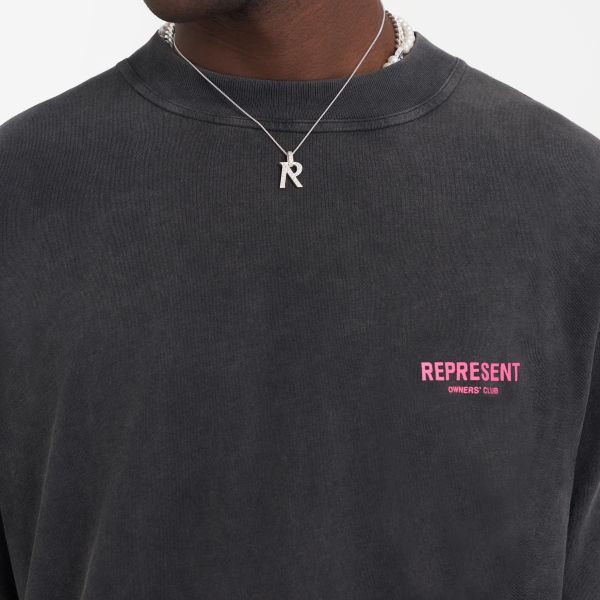 Represent Owners Club T-shirt Antraciet/Roze