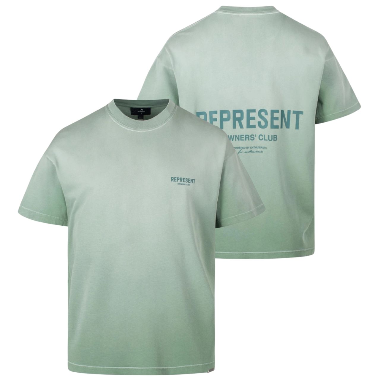 Represent Owners Club T-shirt Washed Groen
