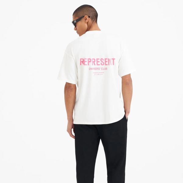 Represent Owners Club T-shirt Wit/Roze