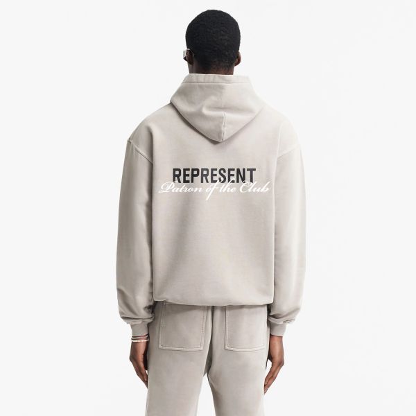 Represent Patron Of The Club Hoodie Beige