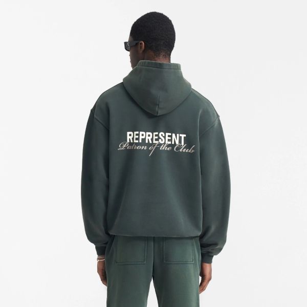 Represent Patron Of The Club Hoodie Donker Groen