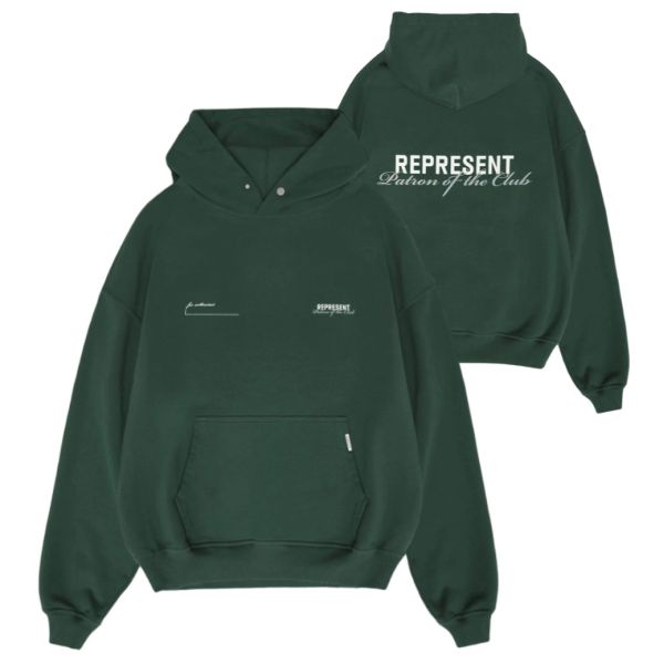 Represent Patron Of The Club Hoodie Donker Groen