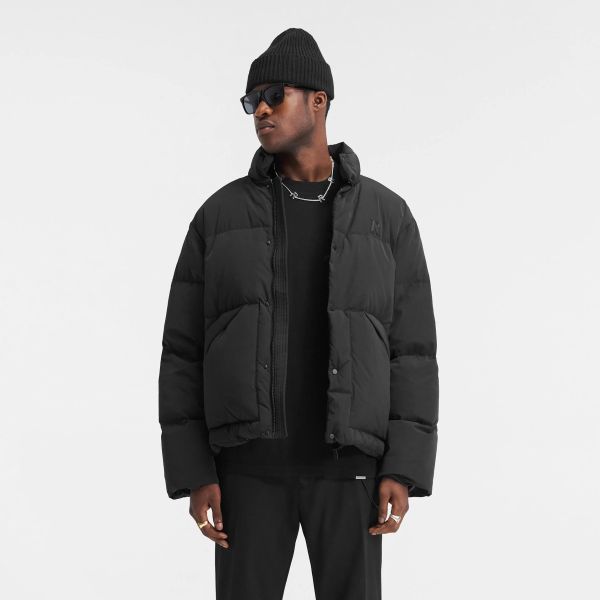 Represent Puffer Jas Zwart
