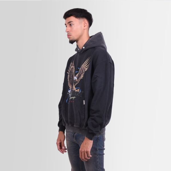 represent racing team eagle hoodie vintage zwart