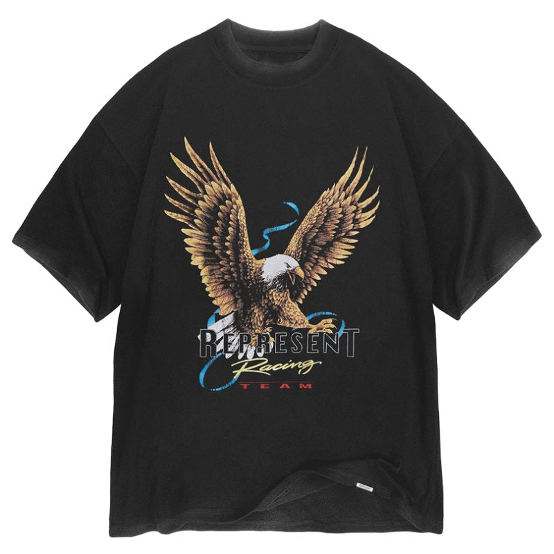 represent racing team eagle t-shirt vintage zwart