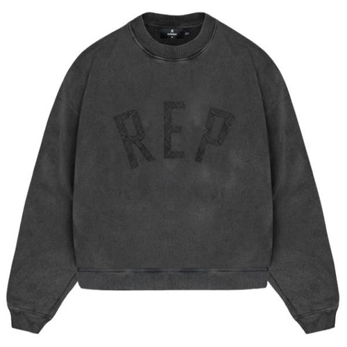 Represent Rep Applique Sweater Zwart