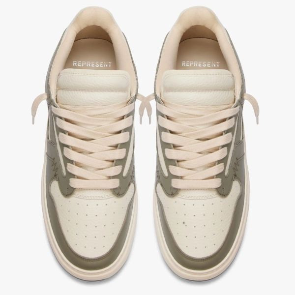 Represent Reptor Low Sneaker Khaki/Off White