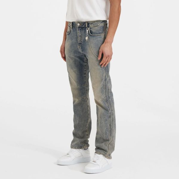 Represent Straight Leg Denim Jeans Blauw