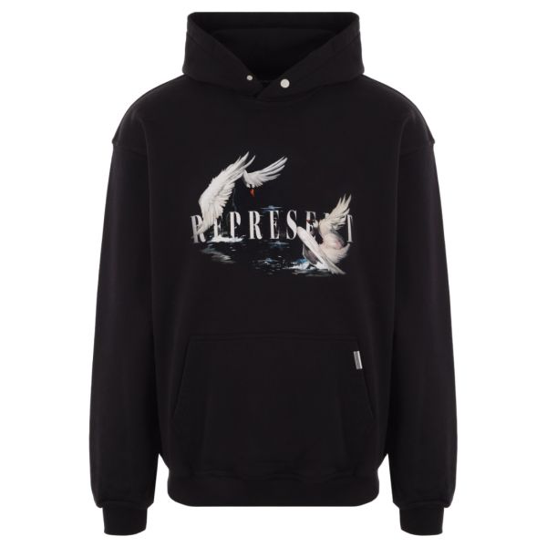 Represent Swan Hoodie Zwart