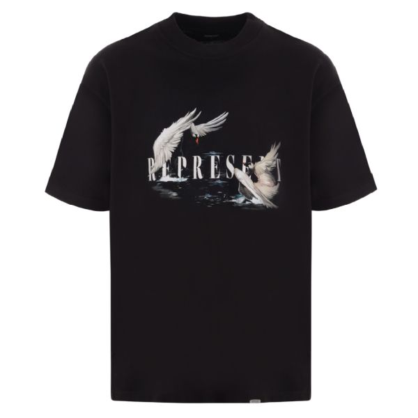 Represent Swan T-shirt Zwart