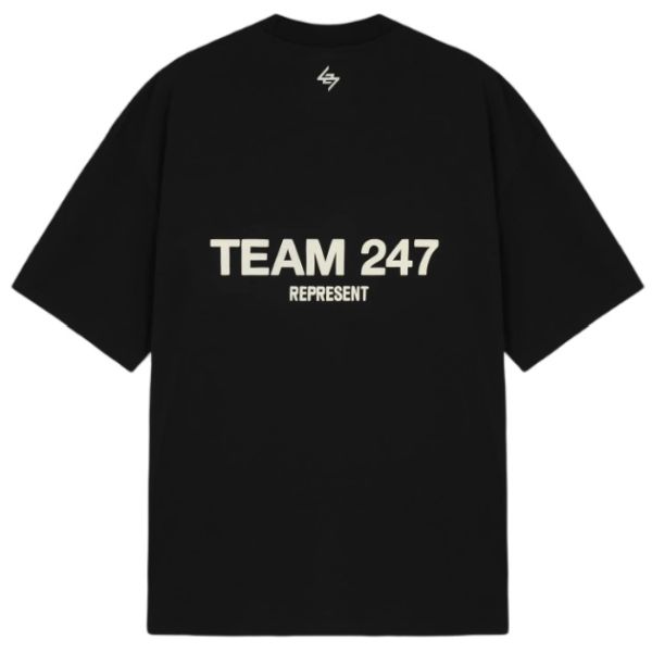 Represent Team 247 Oversized T-shirt Zwart