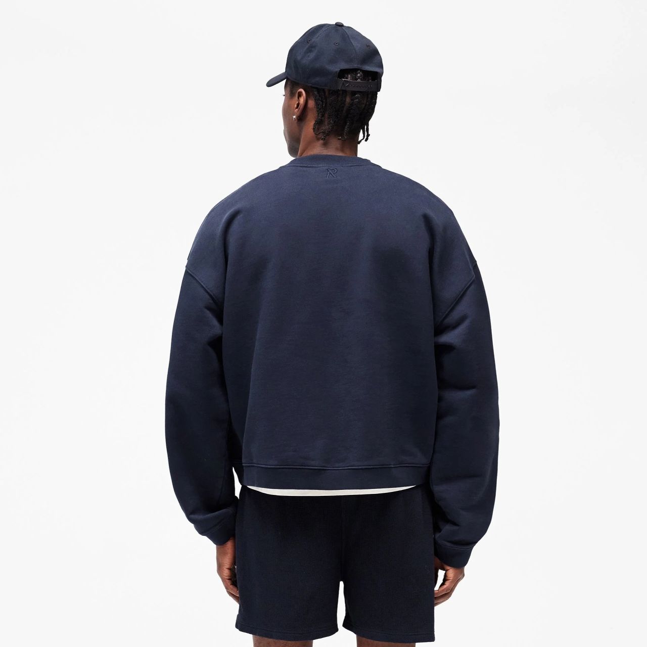 Represent Initial Boxy Sweater Navy