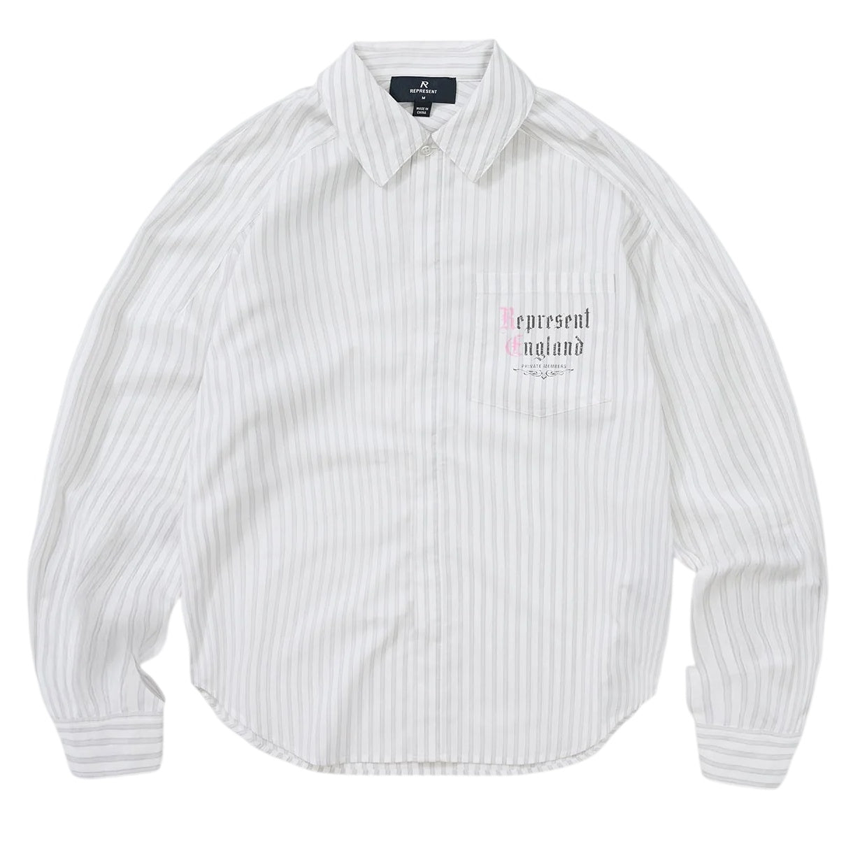Represent Pinstripe Overhemd Wit