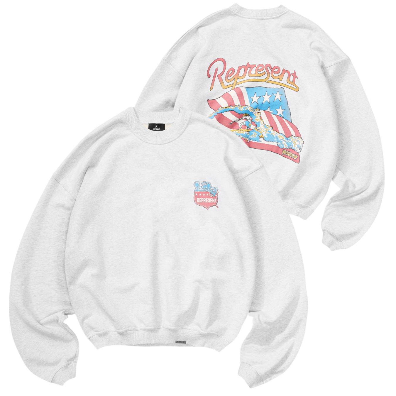Represent Beach Boys Americas Band Sweater Grijs