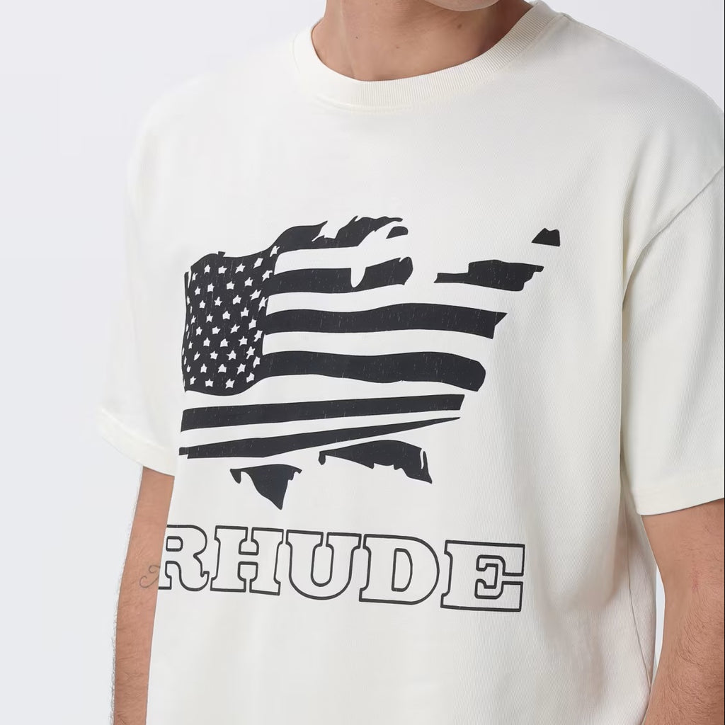 Rhude Banner T-shirt Off White