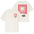 Rhude Chevron Logo Repeat T-shirt Off White