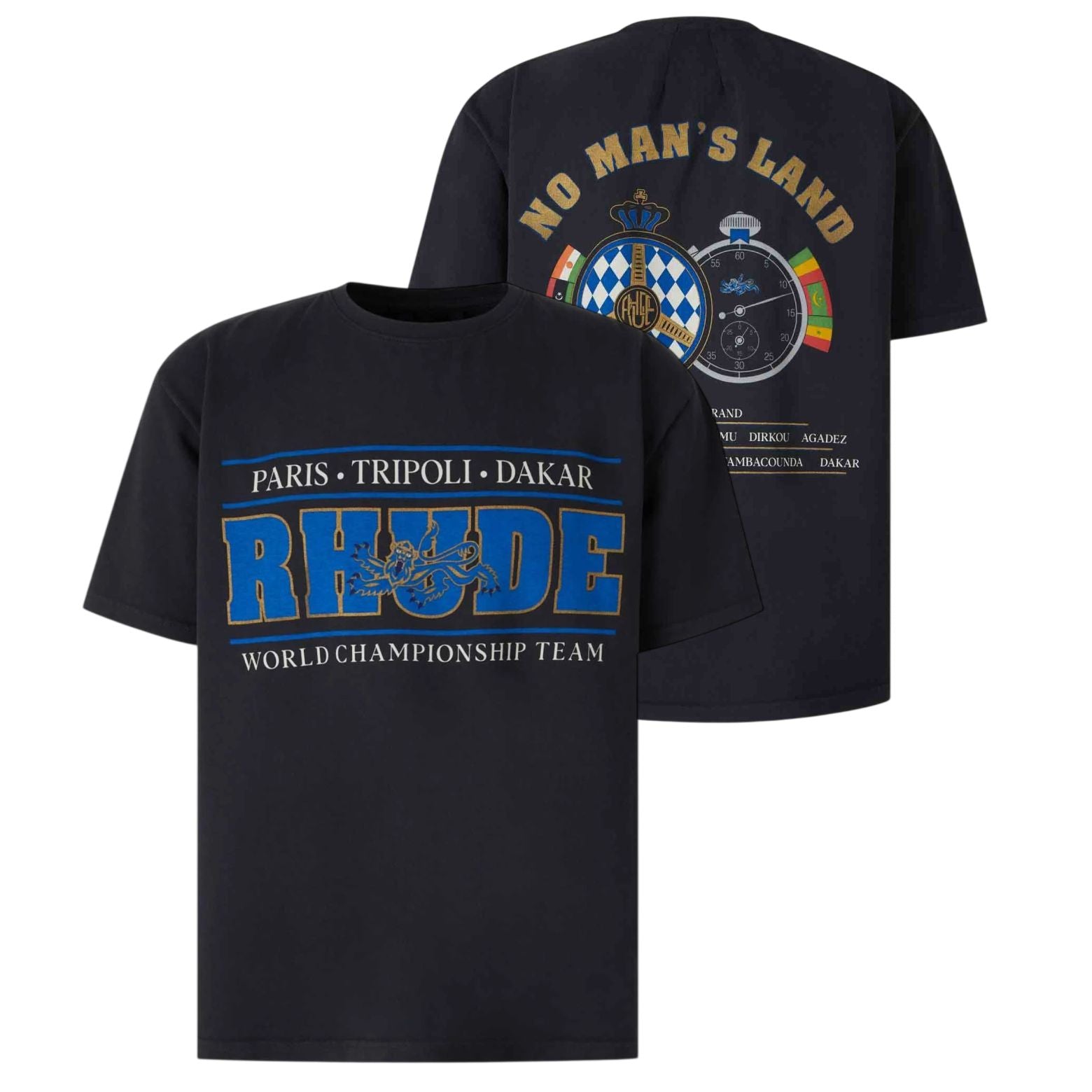 Rhude Chrono T-shirt Zwart