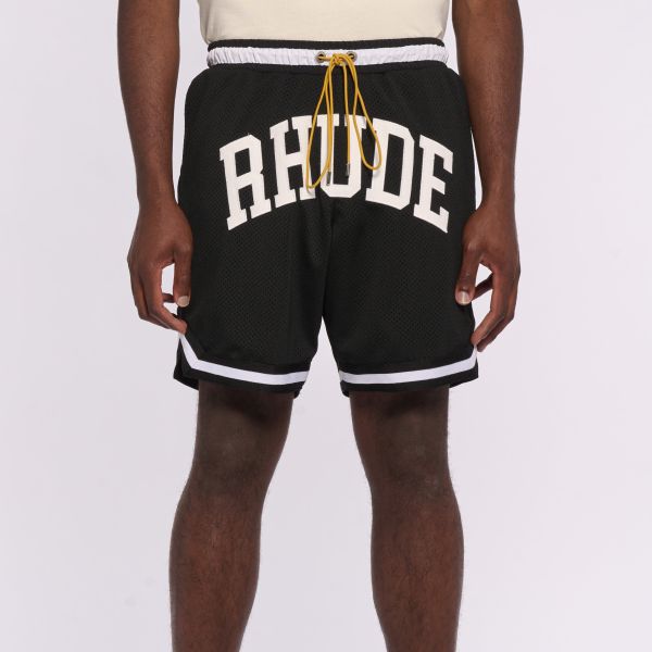 Rhude Collegiate Basketball Korte Broek Zwart