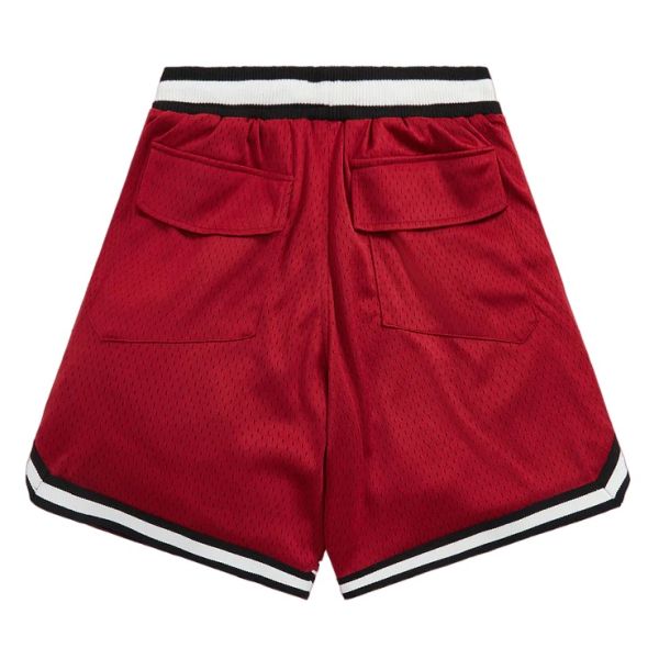 Rhude Court Logo Korte Broek Rood