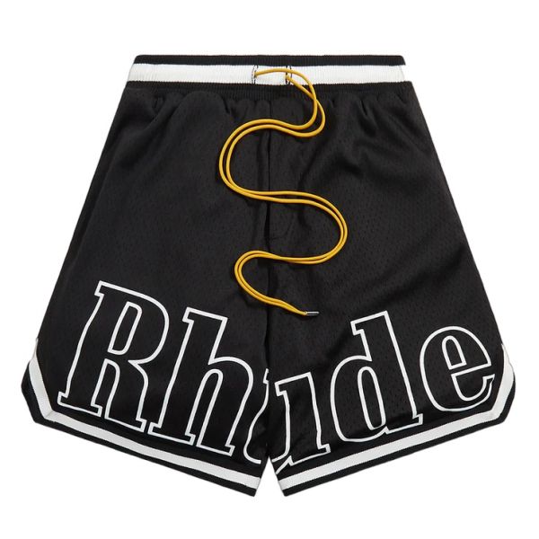 Rhude Court Logo Korte Broek Zwart