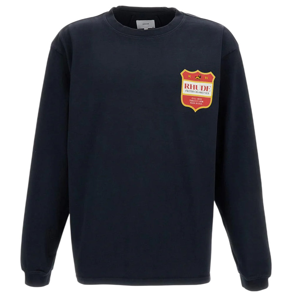 Rhude Filtaro Crest Longsleeve T-shirt Zwart