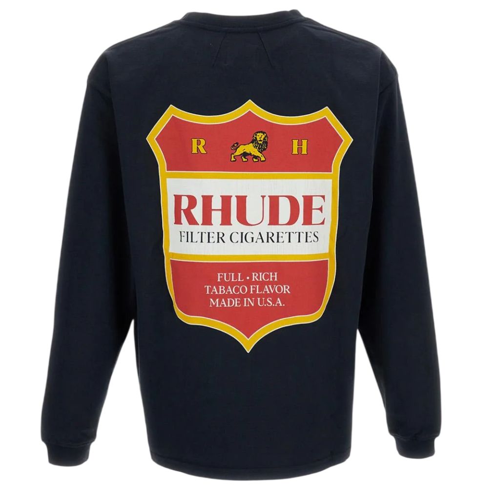 Rhude Filtaro Crest Longsleeve T-shirt Zwart