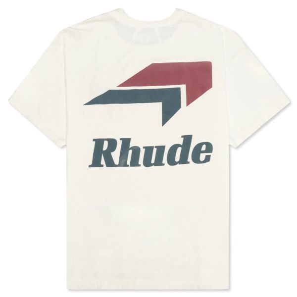 Rhude Logo T-shirt Off White